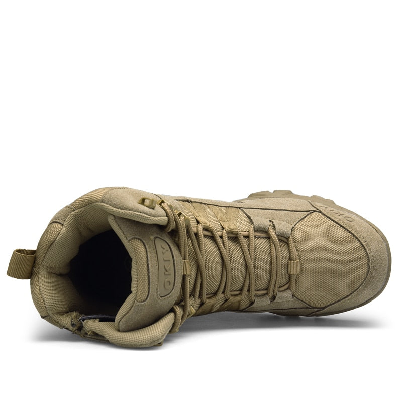Męskie wojskowe buty sznurowane