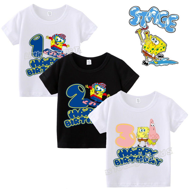 T-Shirt dla dzieci SpongeBob Kanciastoporty