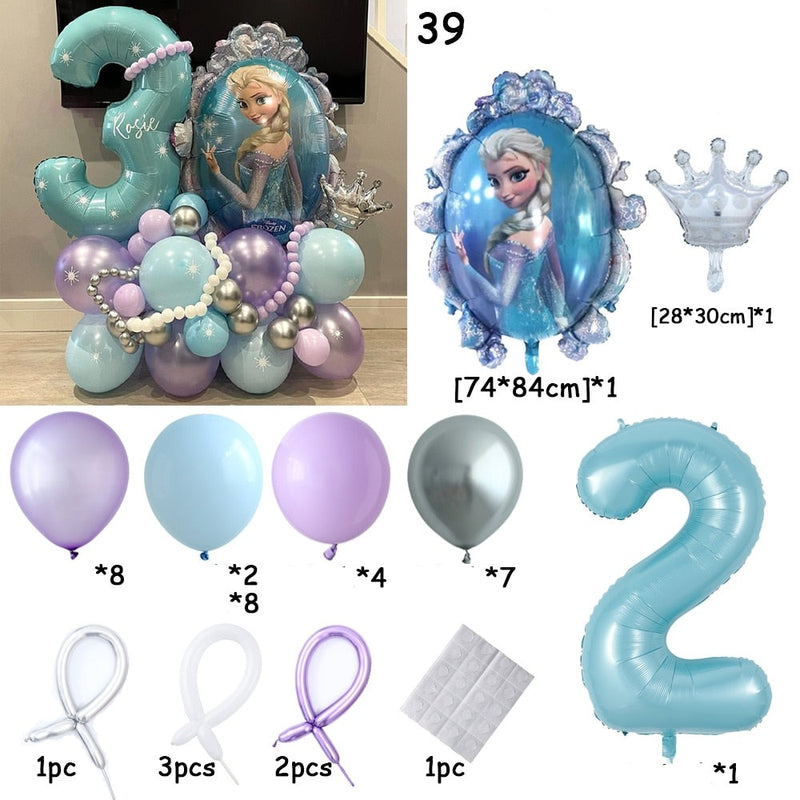 Zestaw dekoracyjnych balonów Frozen