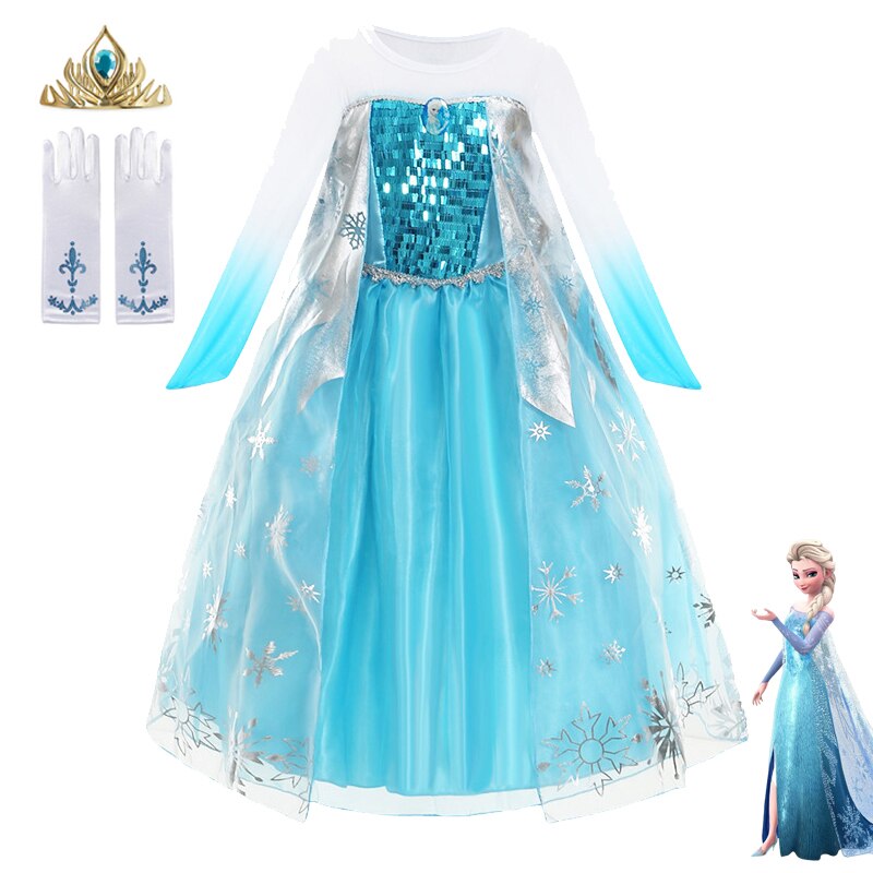 Balowa sukienka dla dziewczynki Frozen