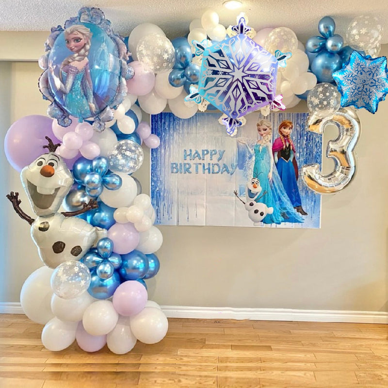 Mega zestaw balonów do dekoracji Frozen