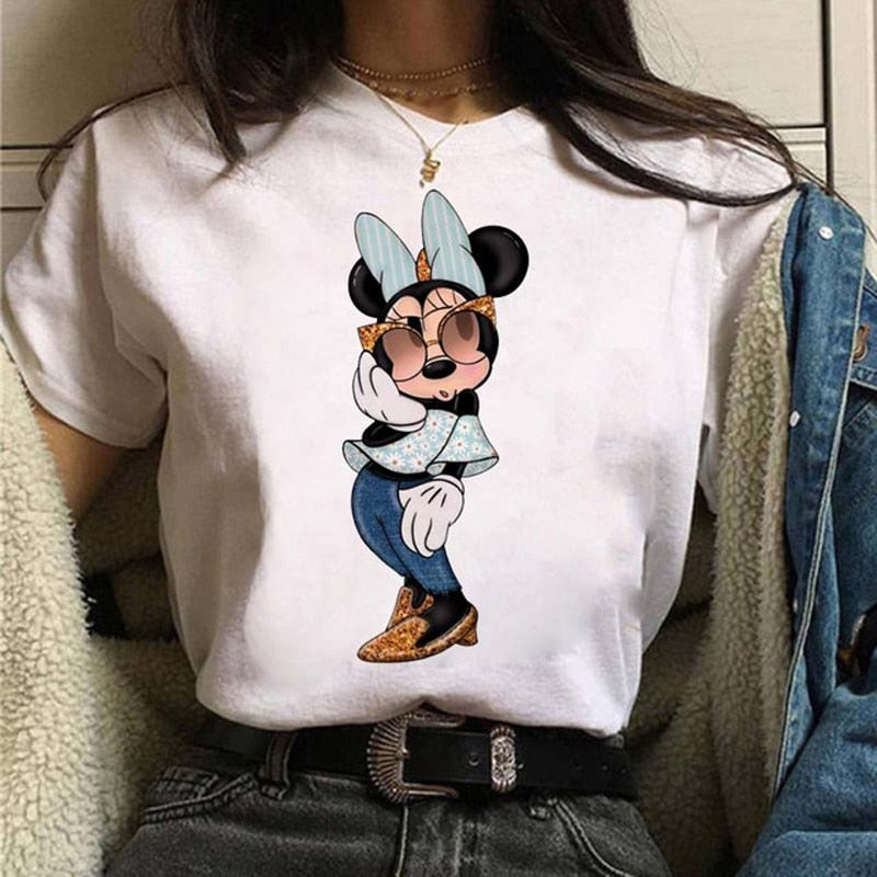 Koszulka damska z Myszką Minnie
