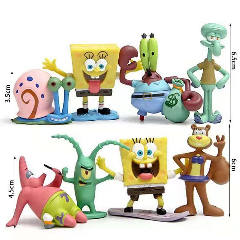 Zestaw figurek SpongeBob Kanciastoporty