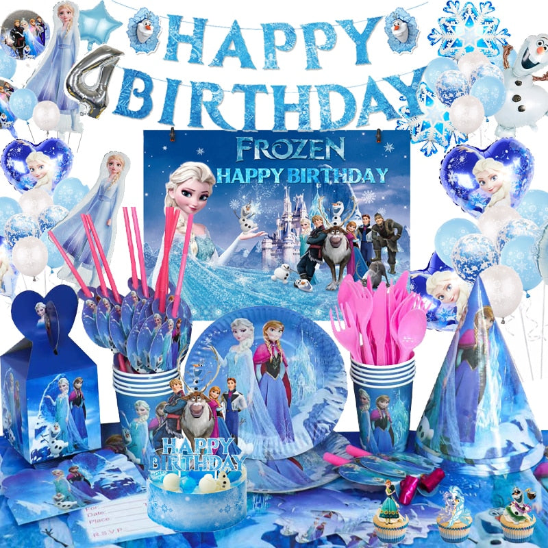 Dekoracje akcesoria na urodziny Frozen
