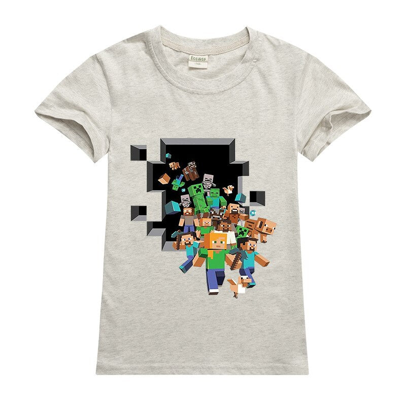 Letnia koszulka dziecięca MINECRAFT