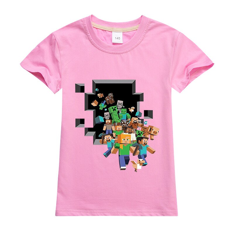 Letnia koszulka dziecięca MINECRAFT