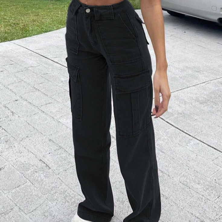 Damskie spodnie w stylu lat 90