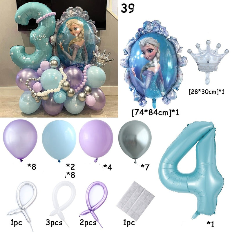 Zestaw dekoracyjnych balonów Frozen