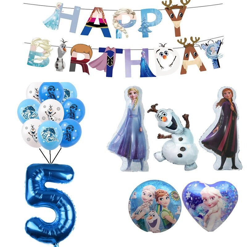 Dekoracyjne balony na urodziny Frozen
