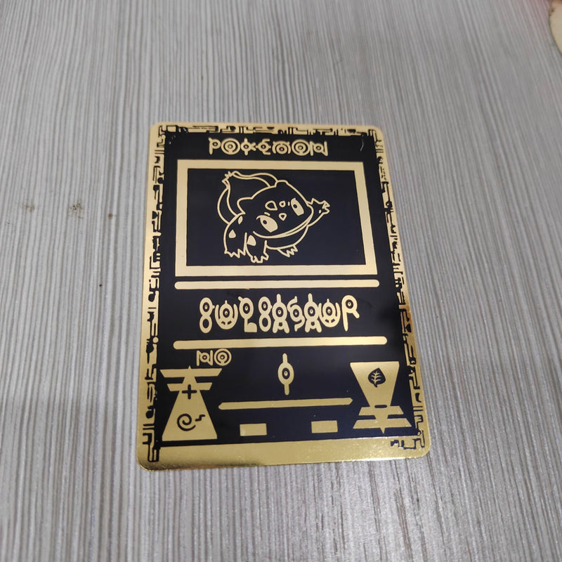 Czarna metalowa karta Pokemon