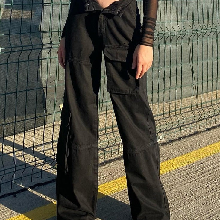 Damskie spodnie w stylu lat 90