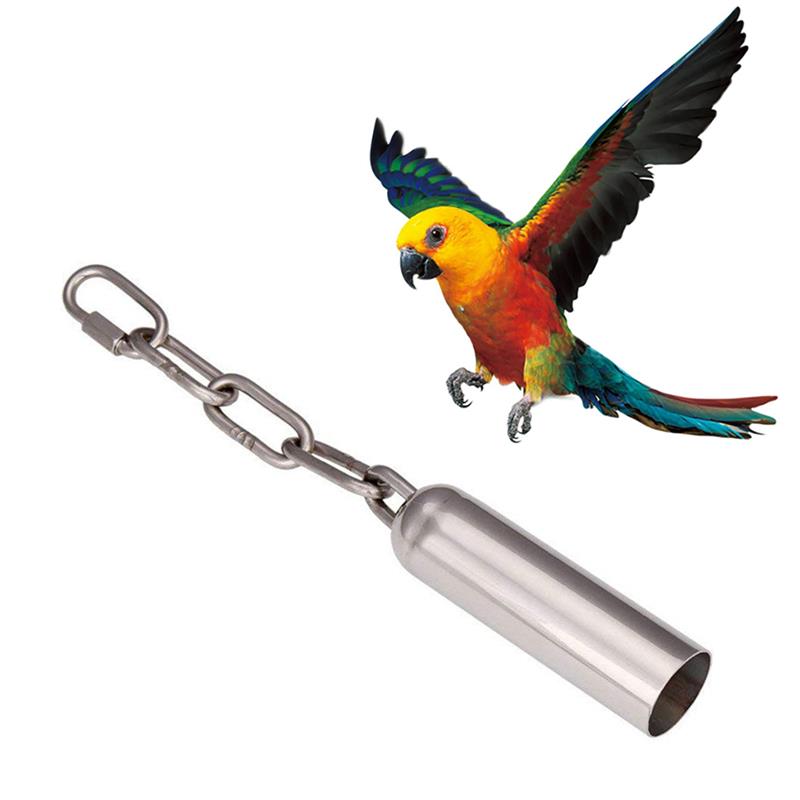 Metalowa zabawka wisząca dla papugi