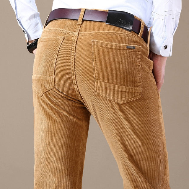 Męskie sztruksowe spodnie