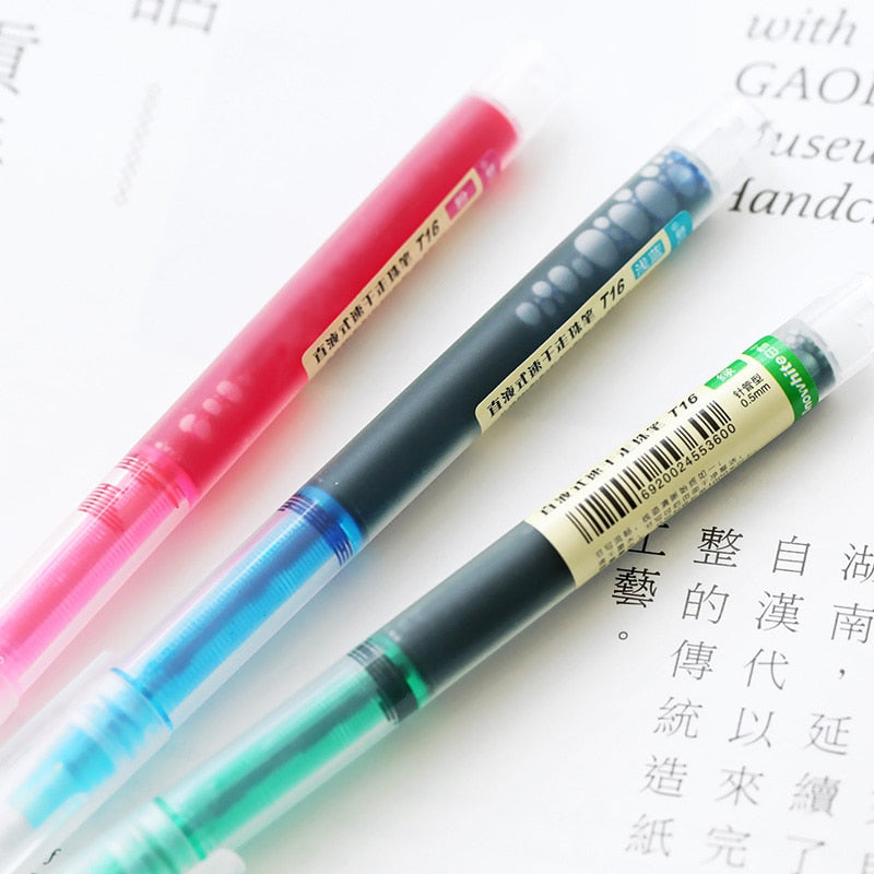 Długopisy żelowe kolorowe zestaw 7szt