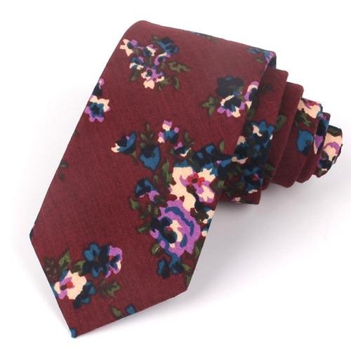 Męski bawełniany krawat we wzory
