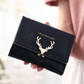 Damski elegancki portfel z jeleniem