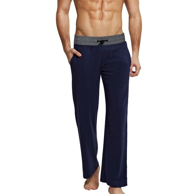 Męskie bawełniane spodnie piżamowe