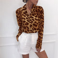 Leopardowa bluzka damska