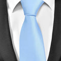 Męski elegancki krawat w jednolitym kolorze