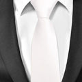 Męski elegancki krawat w jednolitym kolorze