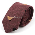 Męski elegancki krawat bawełniany