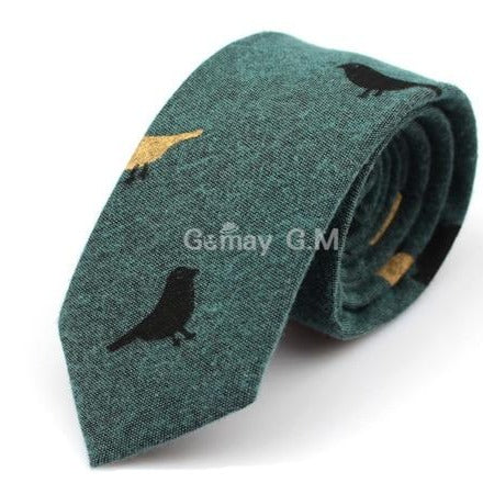 Męski elegancki krawat bawełniany