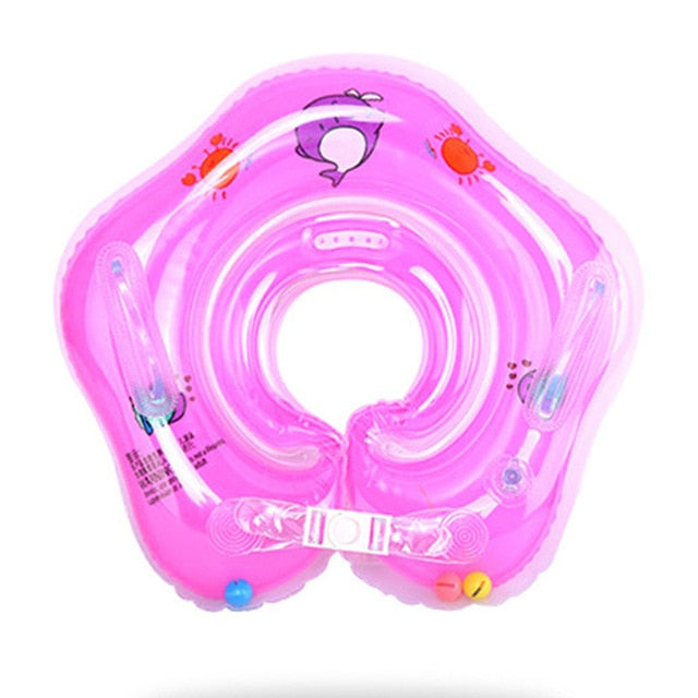 Podwójne koło do pływania dla niemowląt