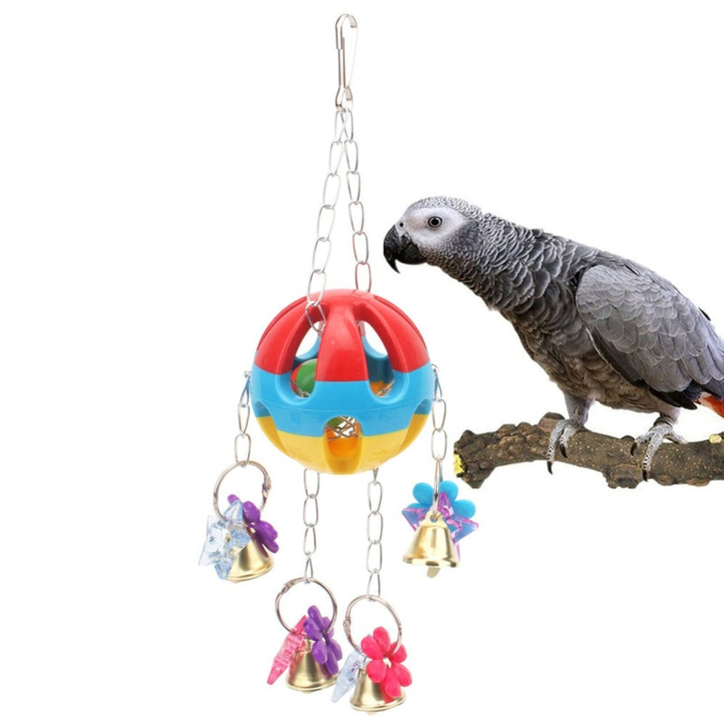 Piłka z dzwonkami dla papug
