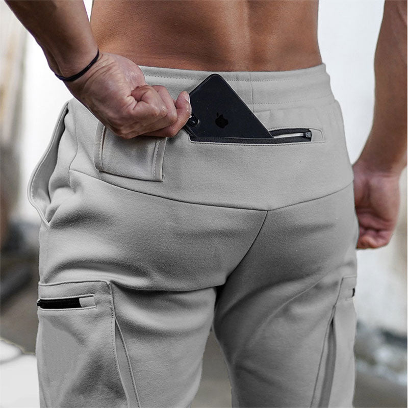 Męskie spodnie bojówki joggery