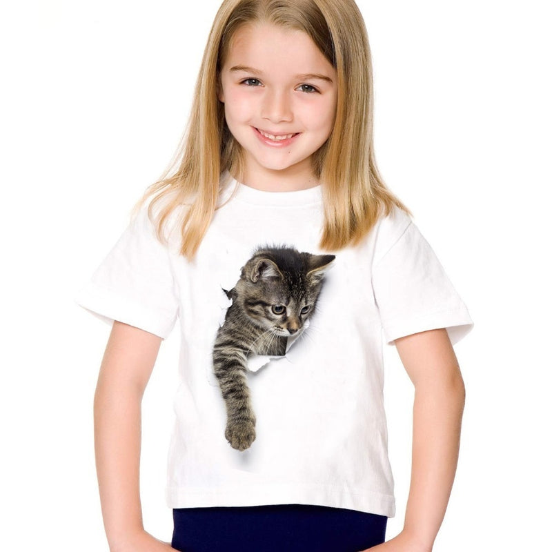 Dziecięca koszulka z kotkiem