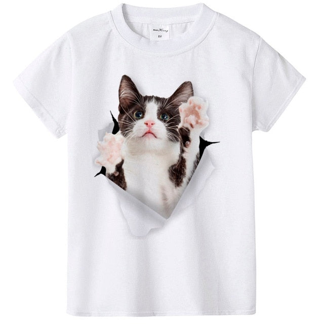 Dziecięca koszulka z kotkiem