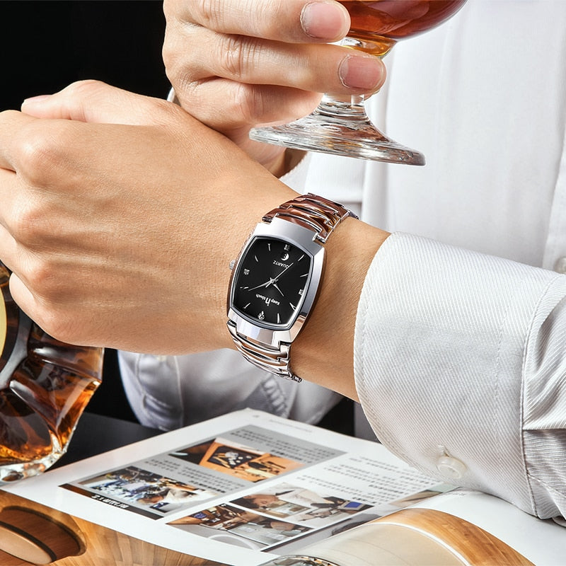 Męski elegancki zegarek wodoszczelny