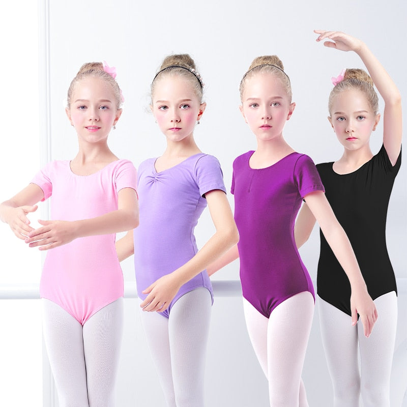 Bawełniane body baletowe dla dziewczynki