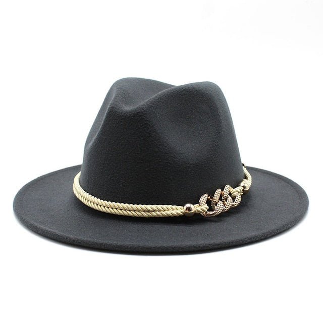 Damski elegancki kapelusz filcowy