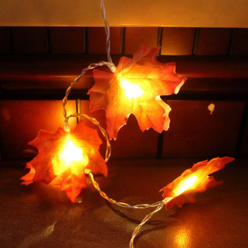Girlanda LED lampki liście klonu na Halloween 1.5/3m