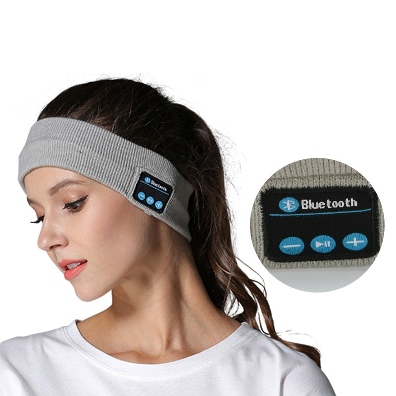 Opaska sportowa na głowę słuchawki Bluetooth