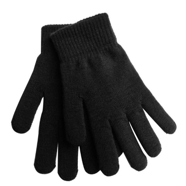 Damskie dzianinowe rękawiczki zimowe