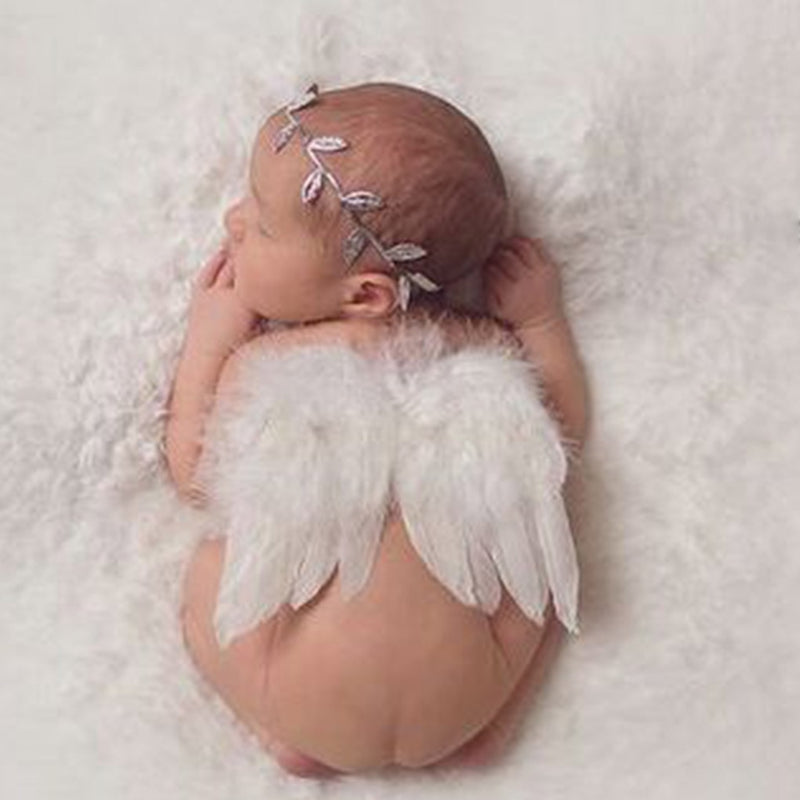 Skrzydła anioła do sesji zdjęciowej dla niemowląt
