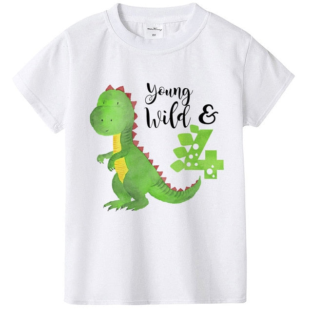 Dziecięca koszulka z dinozaurem