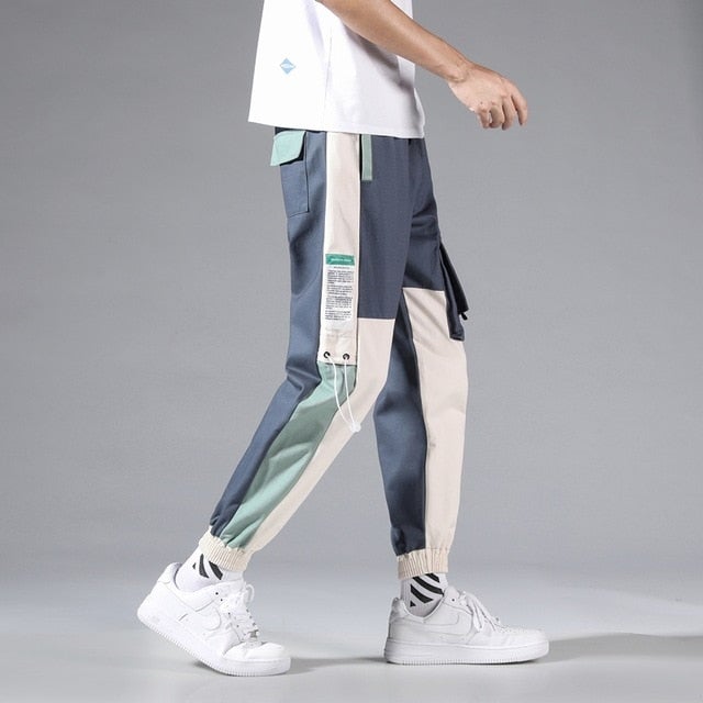 Męskie stylowe spodnie bojówki joggery (Wyprzedaż)