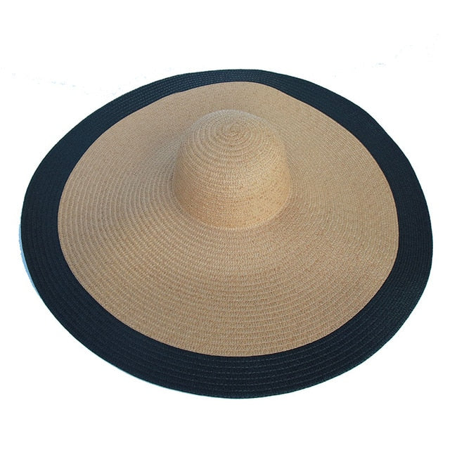 Damski duży kapelusz plażowy