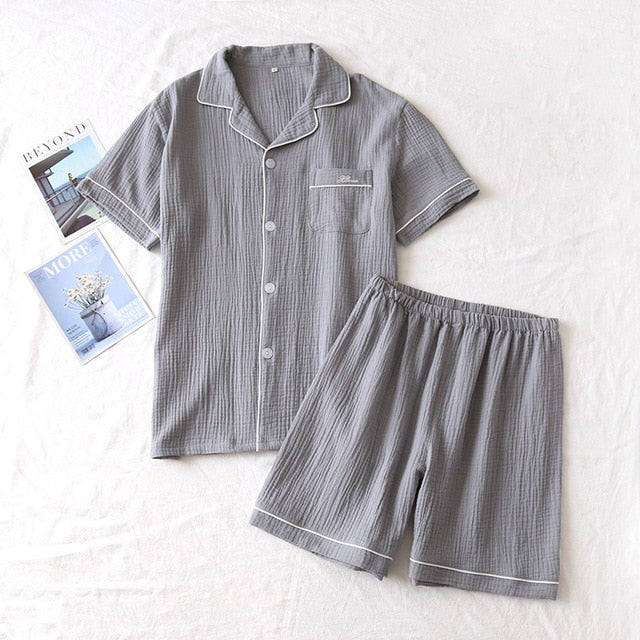 Letnia piżama unisex, koszulka + spodenki