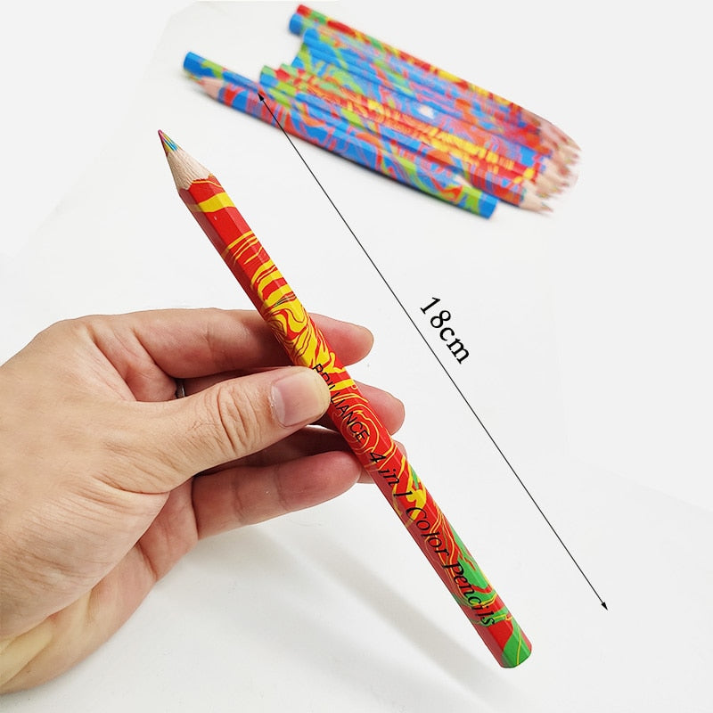 Kredka ołówek wielokolorowy 4w1, 1szt.