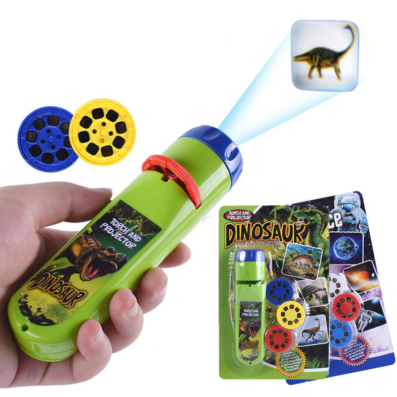Mini projektor latarka Dinozaury dla dzieci