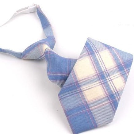 Męski elegancki krawat w kratę