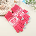 Damskie rękawiczki ze wzorem norweskim
