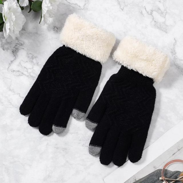 Damskie zimowe rękawiczki do ekranów dotykowych