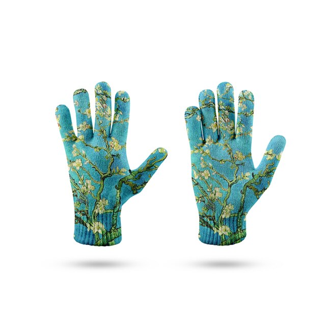 Męskie kolorowe rękawiczki antypoślizgowe