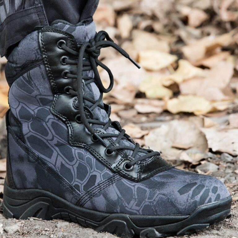 Męskie buty wojskowe kamuflaż