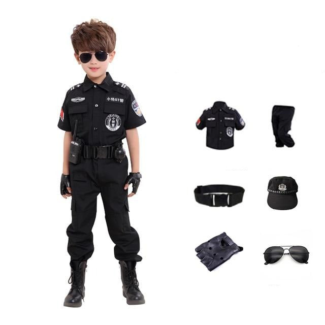 Kostium Strój policjanta na Halloween dla dzieci (Wyprzedaż)